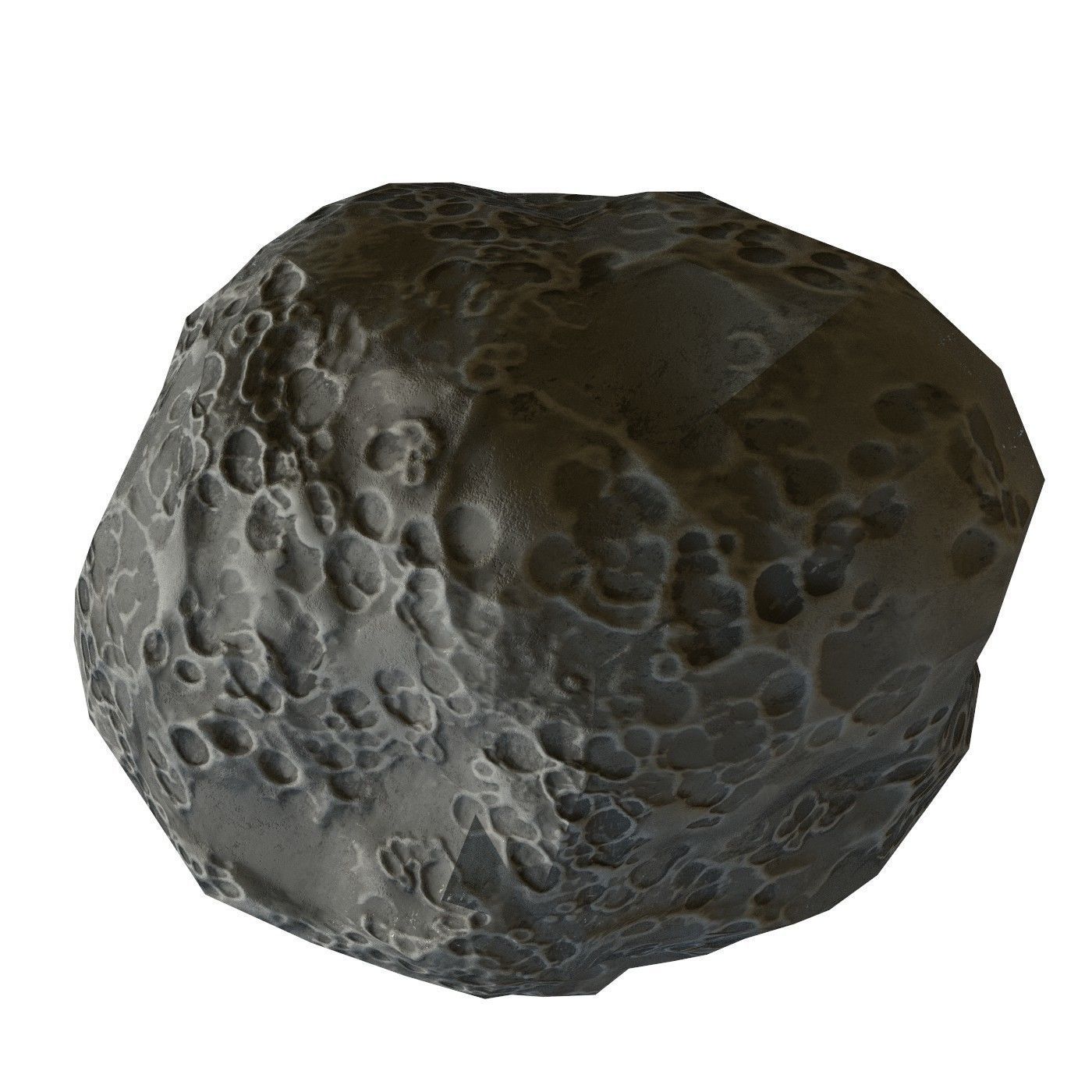 Asteroid v2 Low-poly 3D model_2
