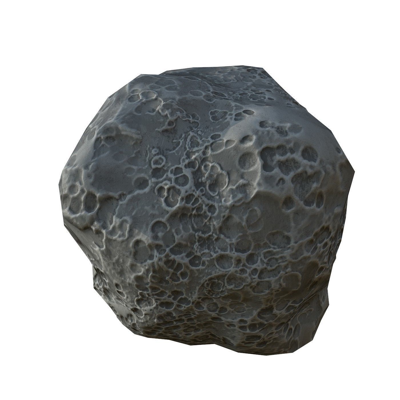 Asteroid v2 Low-poly 3D model_5
