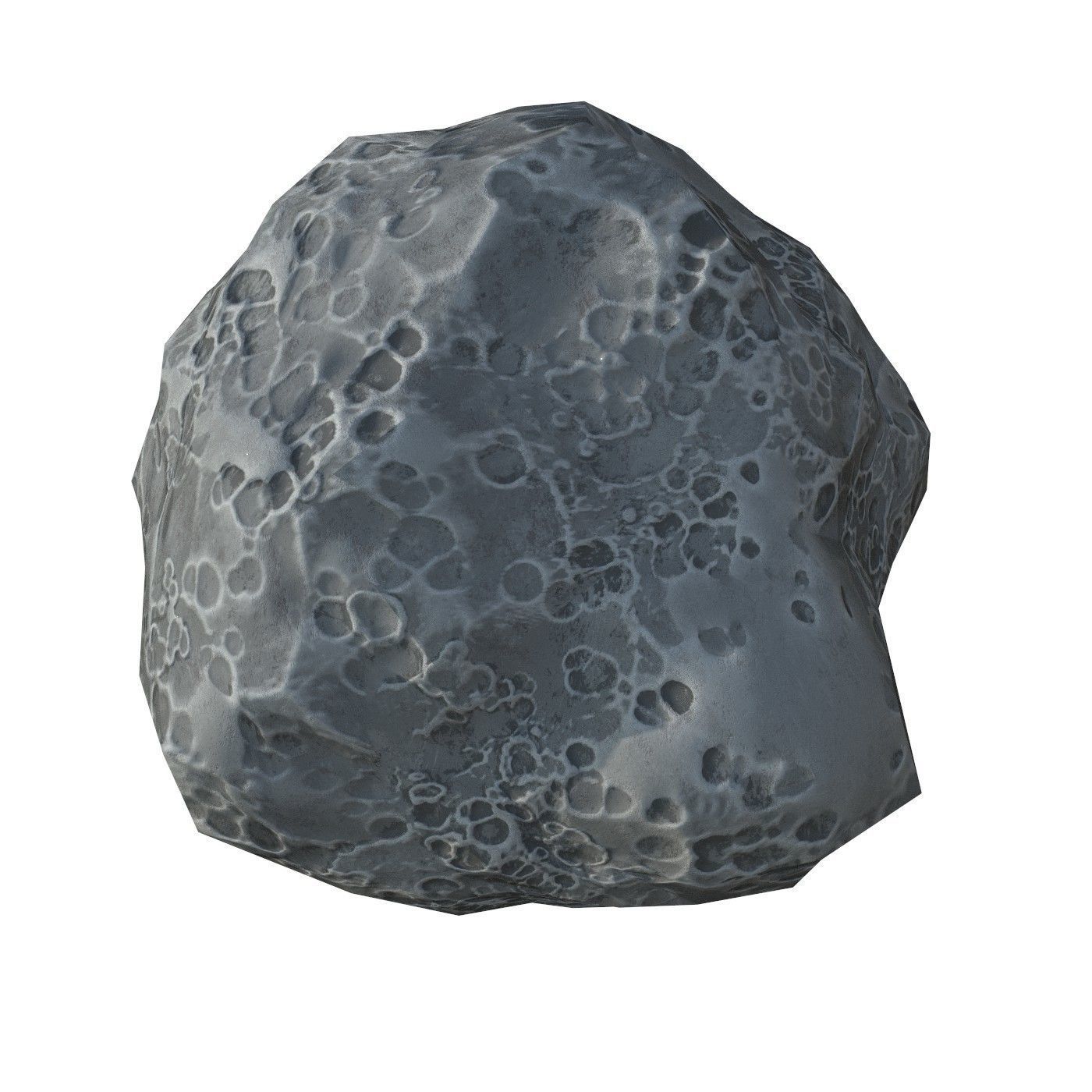Asteroid v2 Low-poly 3D model_4