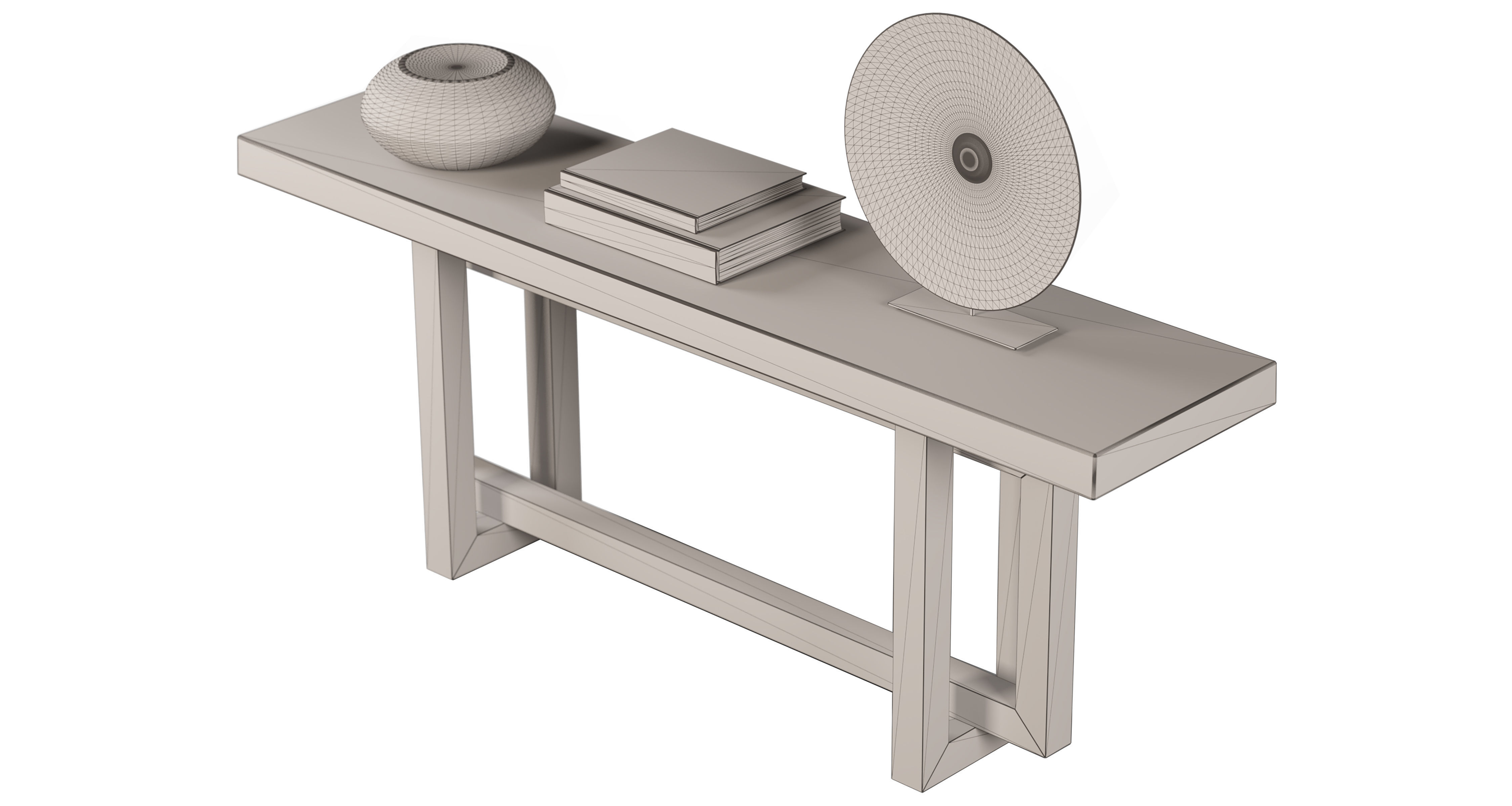 RH HESTON CONSOLE TABLE 3D model_4