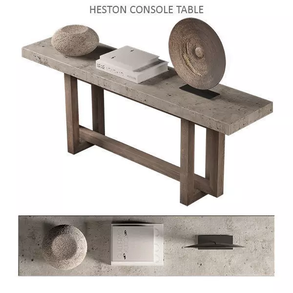 RH HESTON CONSOLE TABLE 3D model_0