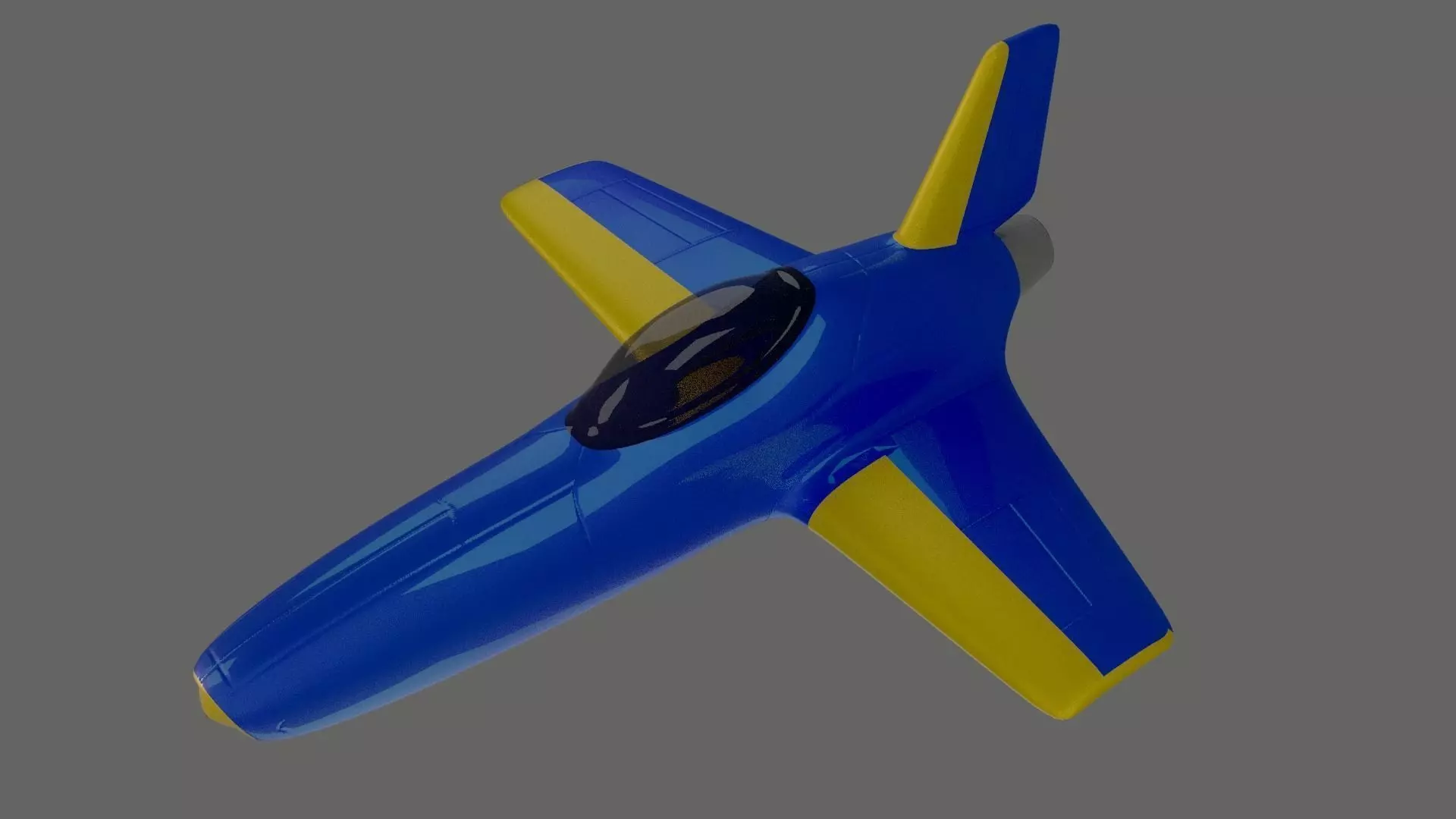 3D model simple jet VR / AR / low-poly | CGTrader