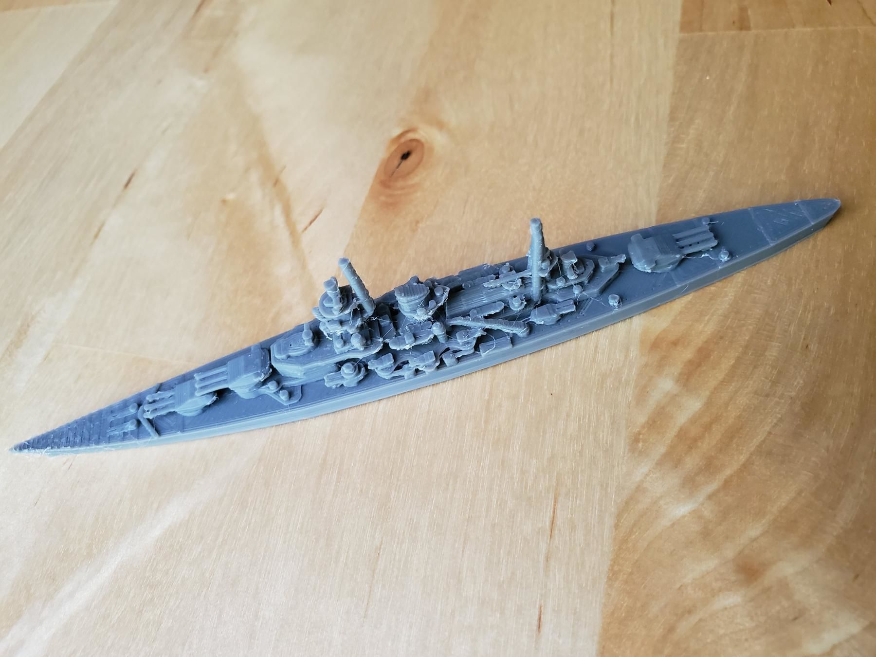 German Scharnhorst Class Battleship 3D print model_4