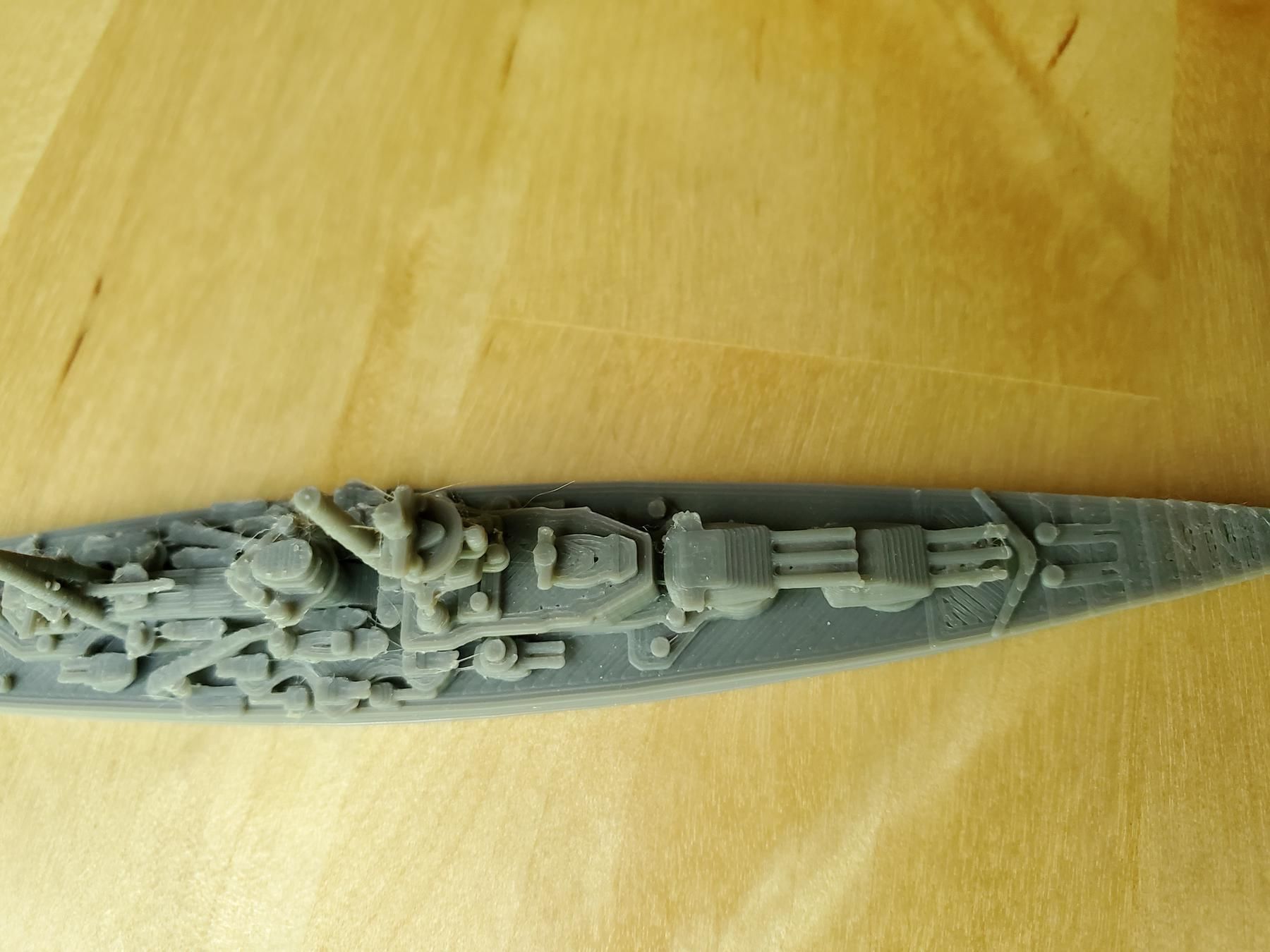 German Scharnhorst Class Battleship 3D print model_9