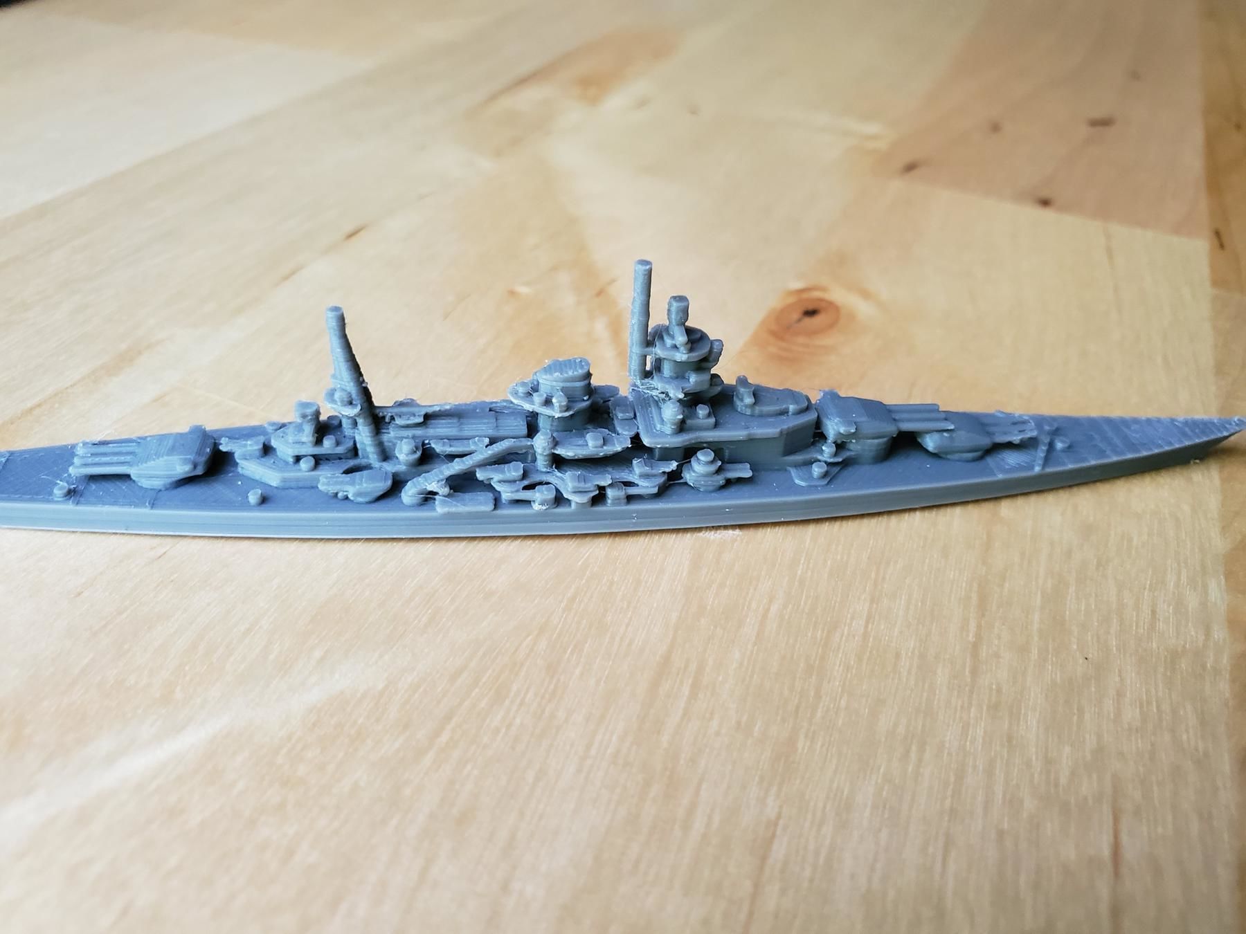 German Scharnhorst Class Battleship 3D print model_11