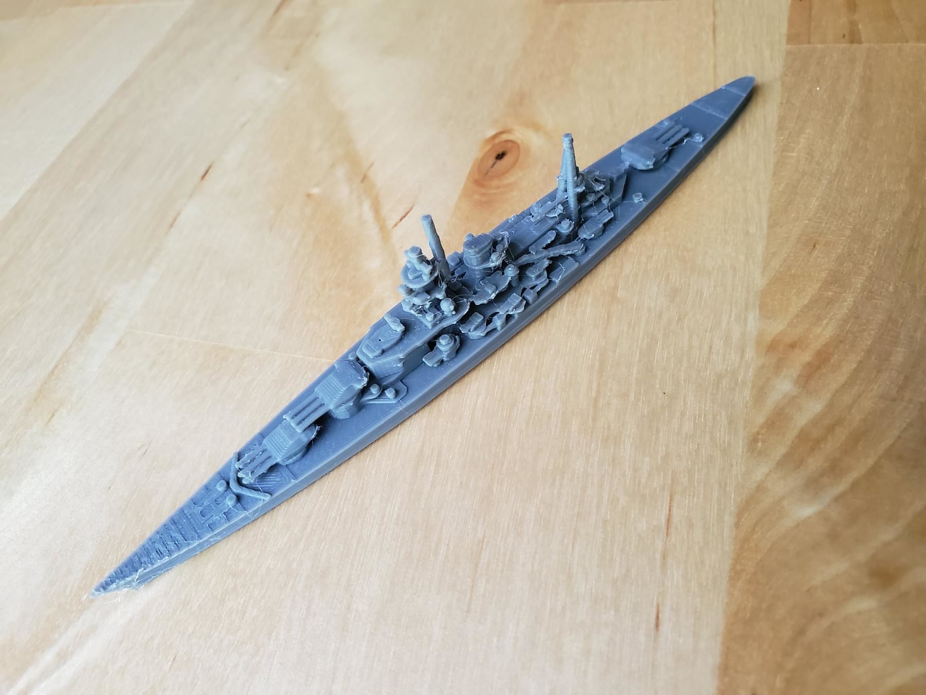 German Scharnhorst Class Battleship 3D print model_3