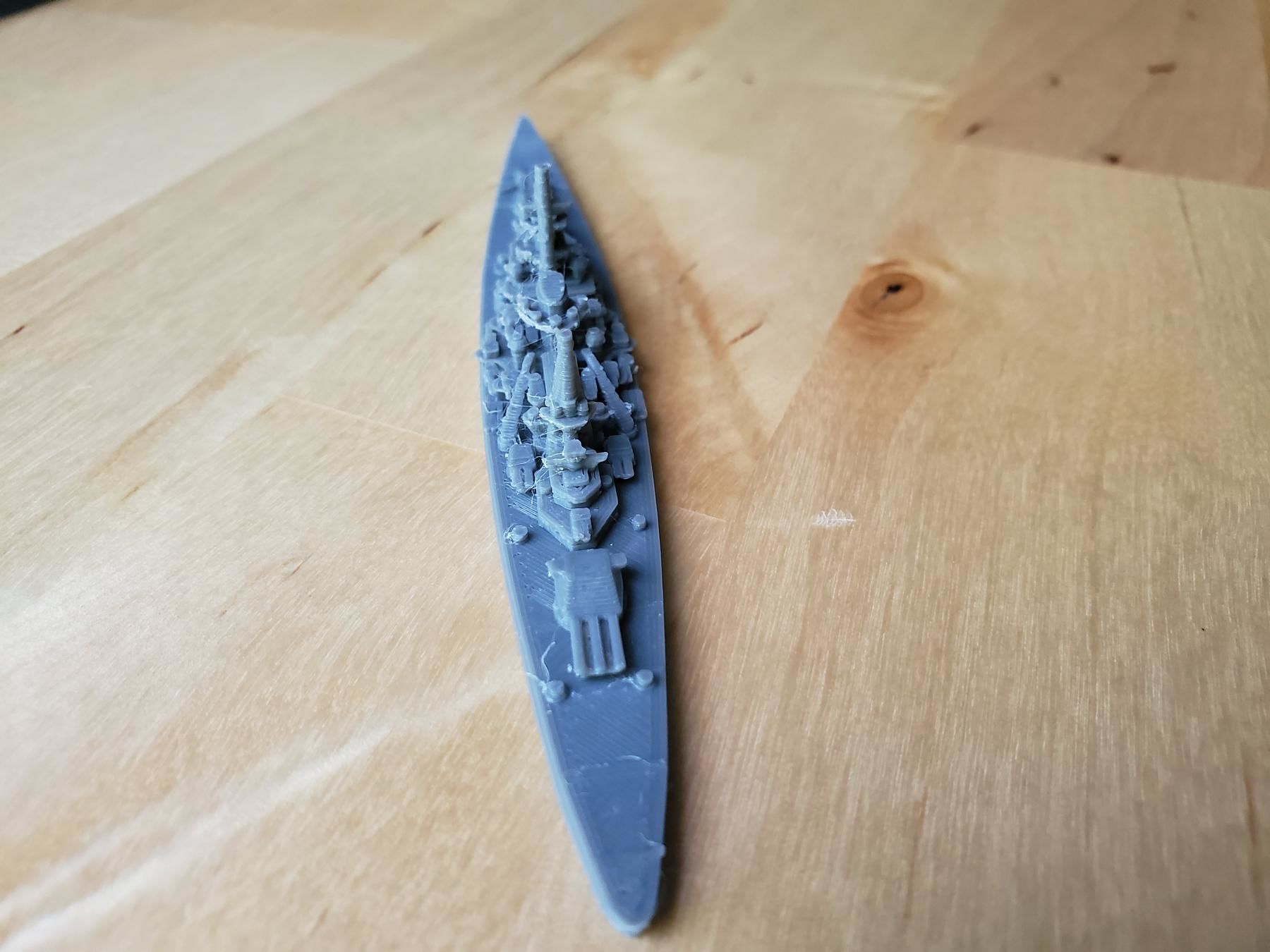 German Scharnhorst Class Battleship 3D print model_12