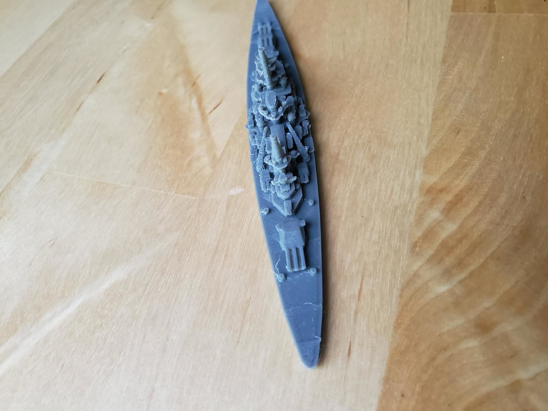 German Scharnhorst Class Battleship 3D print model_6