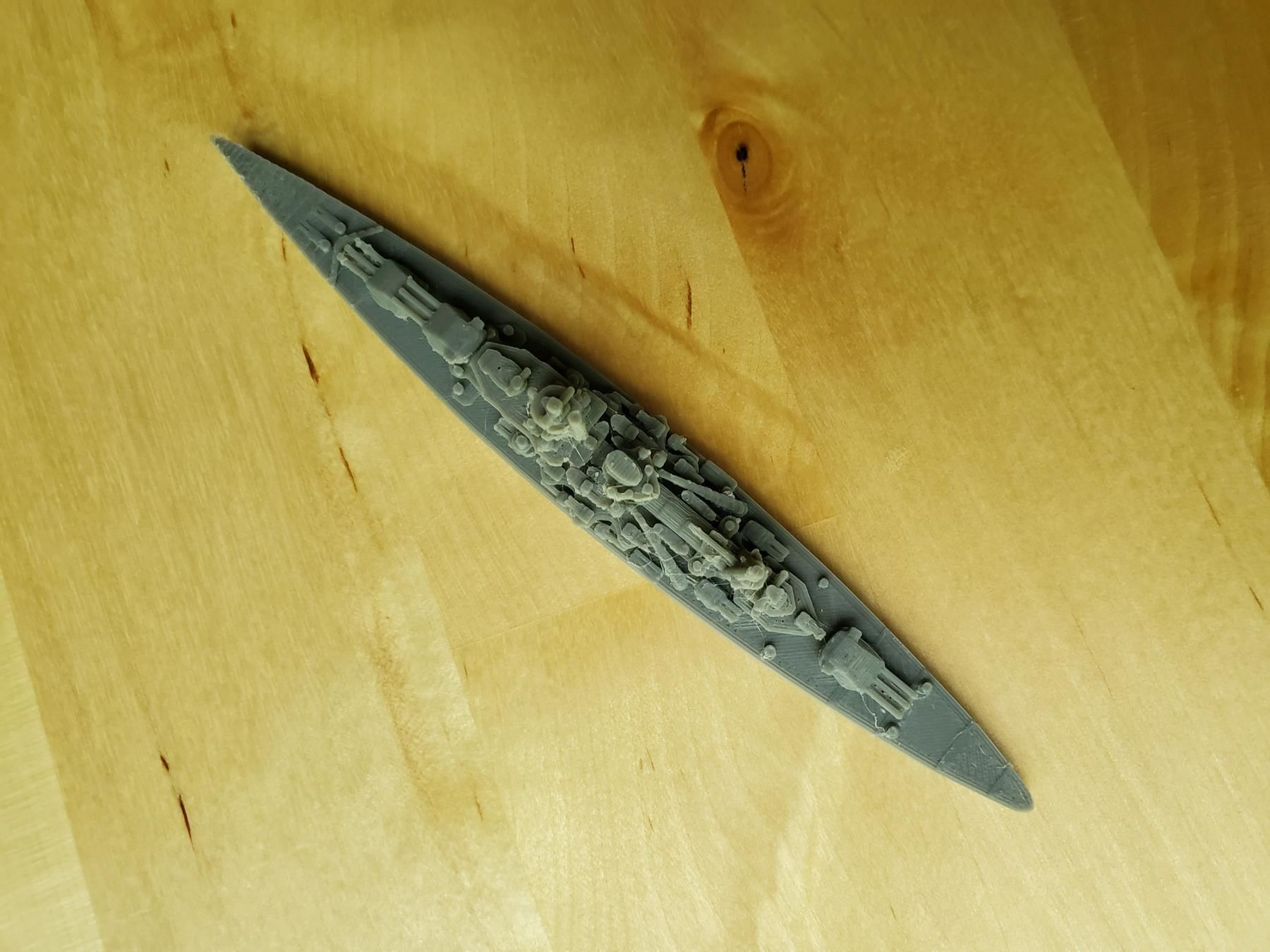 German Scharnhorst Class Battleship 3D print model_13