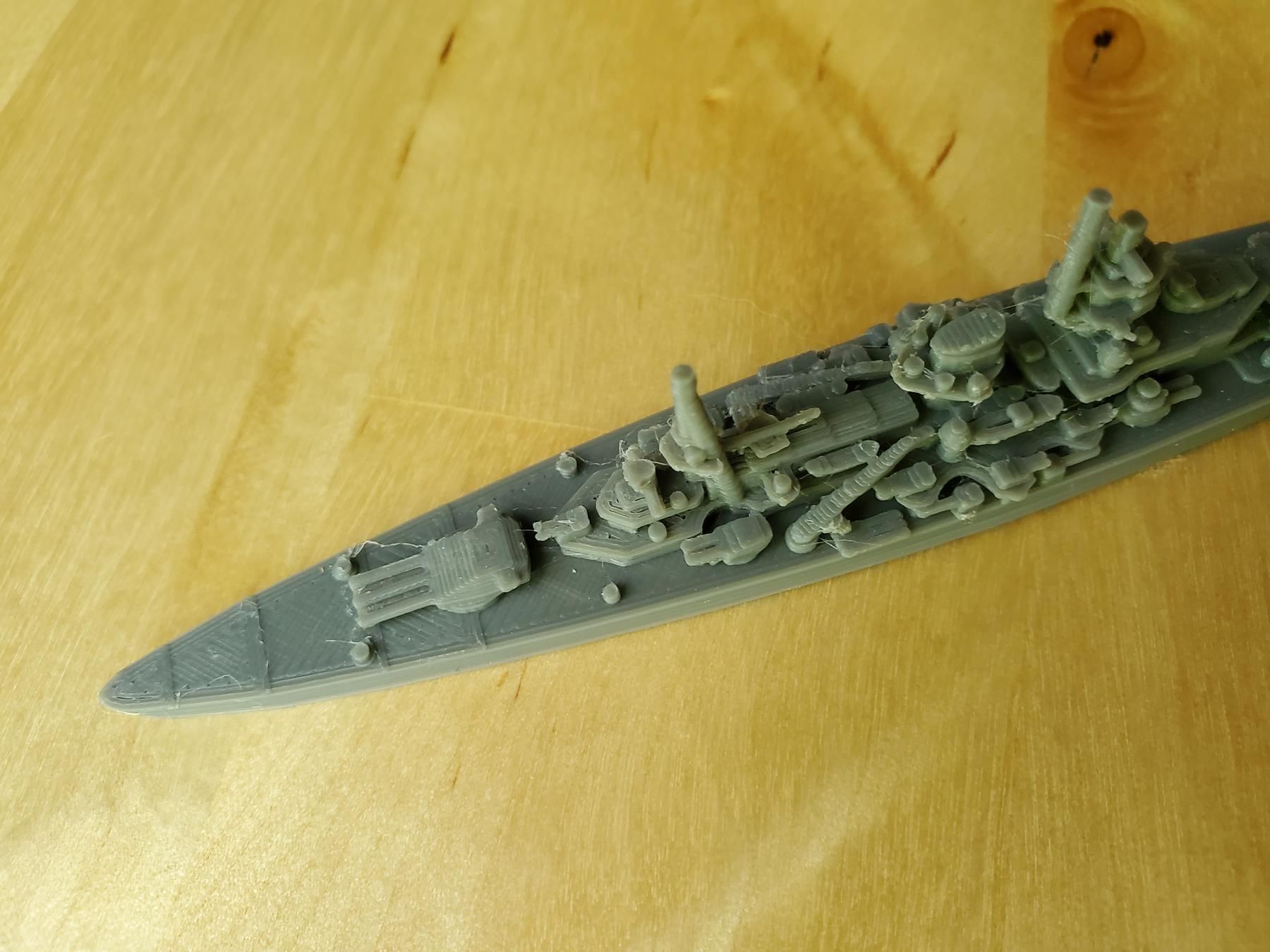 German Scharnhorst Class Battleship 3D print model_10
