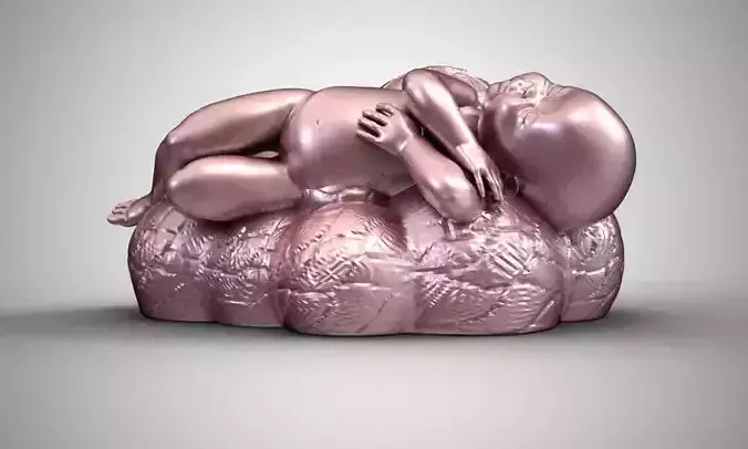 Baby Sleeping On Cloud