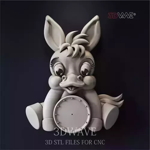 FOAL WALL CLOCK