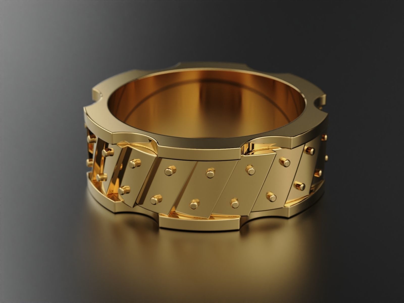 Plate ring 2 3D print model_4