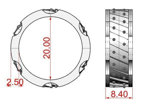 Plate ring 2 3D print model_9