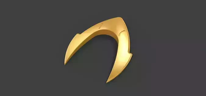 3D printable Emblem of Mera from DC