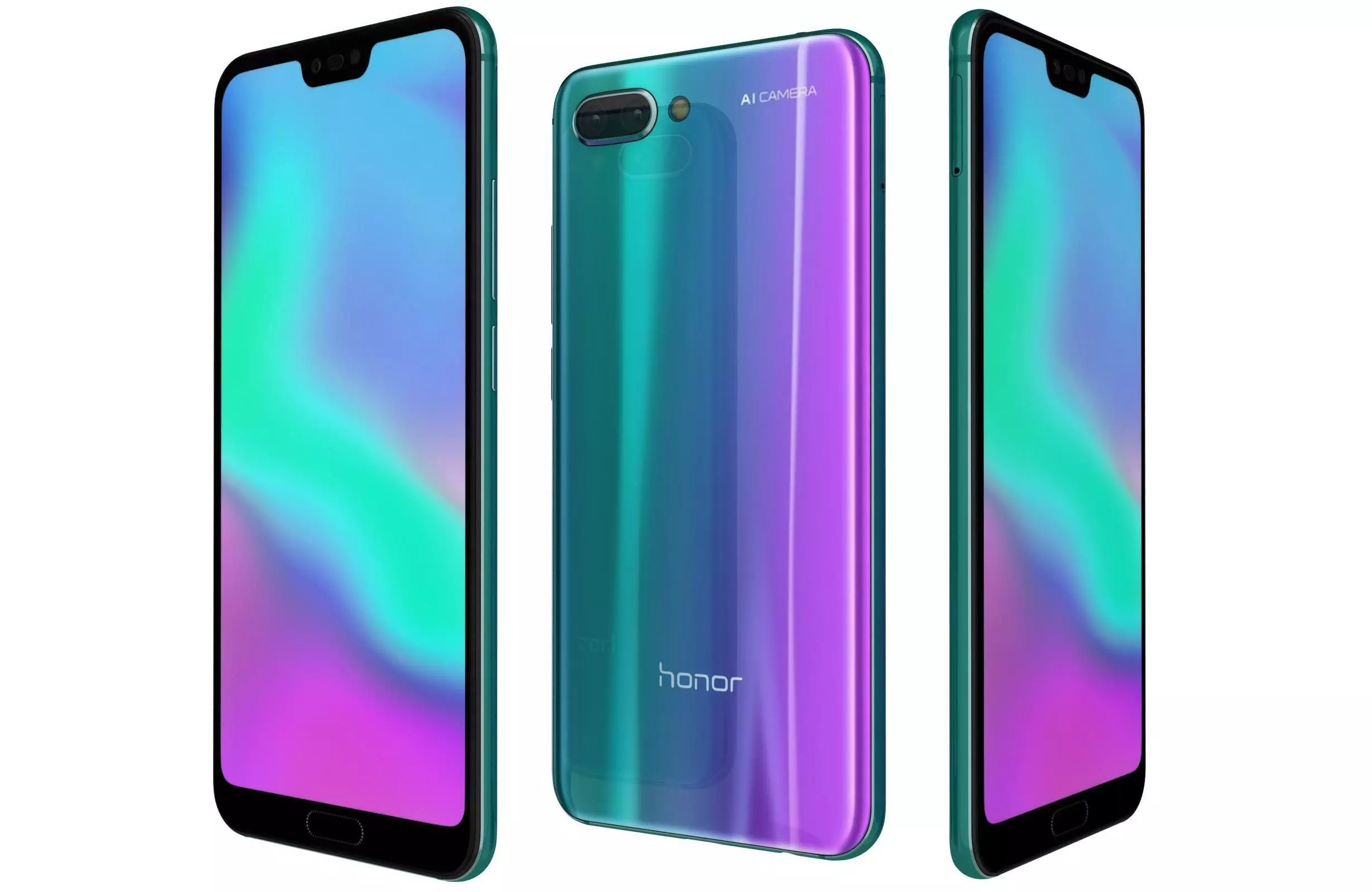Honor 10 Phantom Green 3D model_0