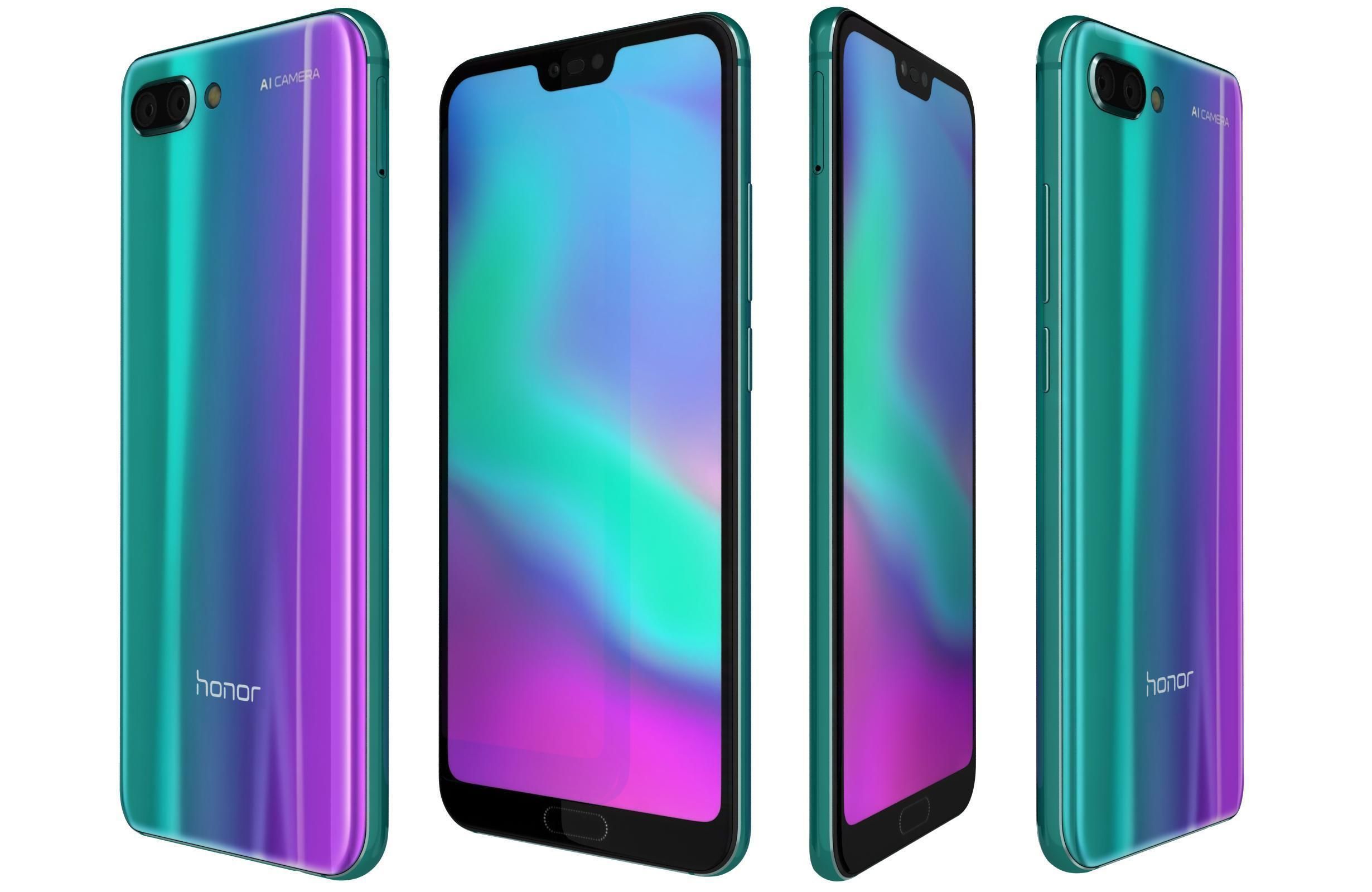 Honor 10 Phantom Green 3D model_1