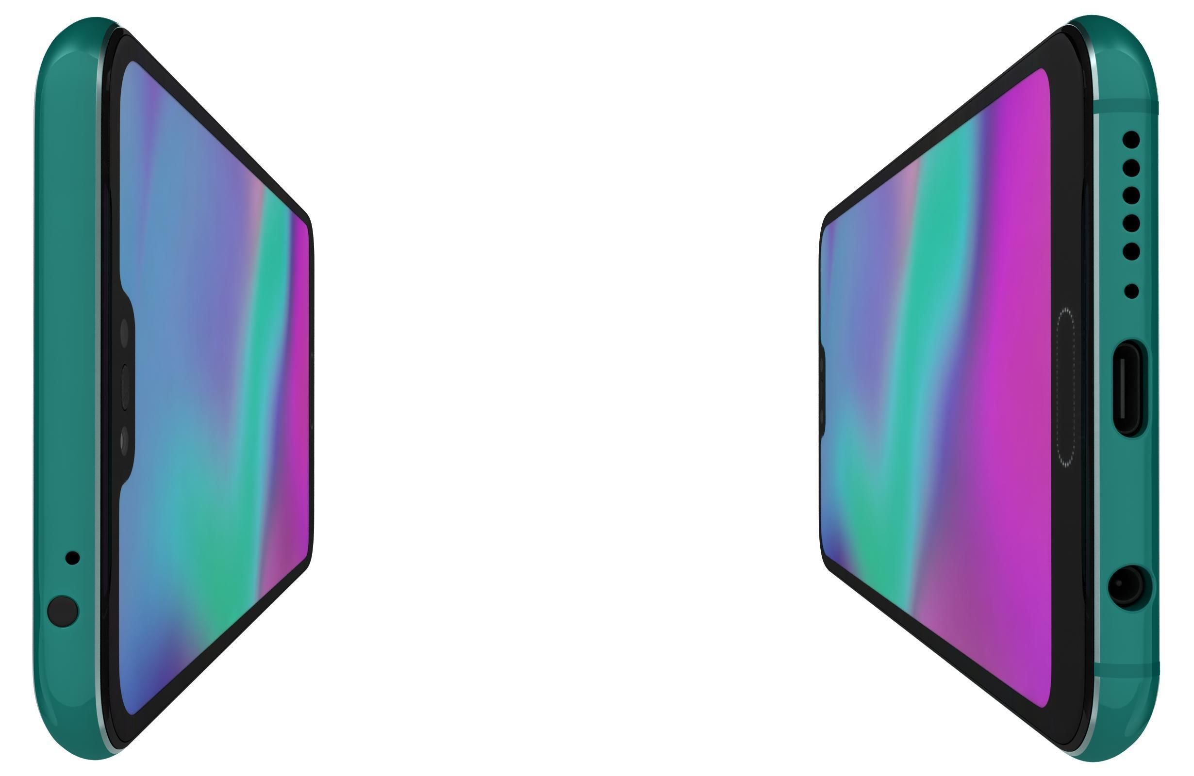 Honor 10 Phantom Green 3D model_2