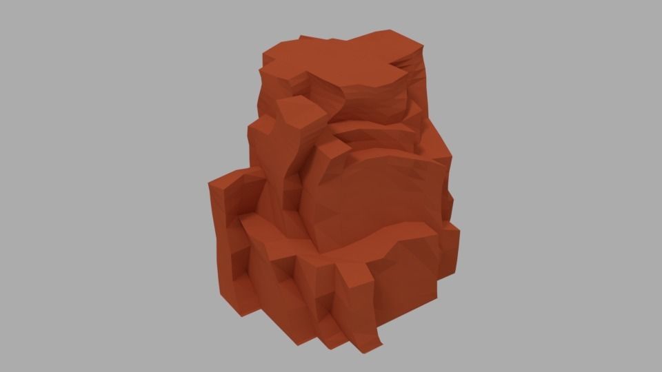Lowpoly game assets Low-poly 3D model_5