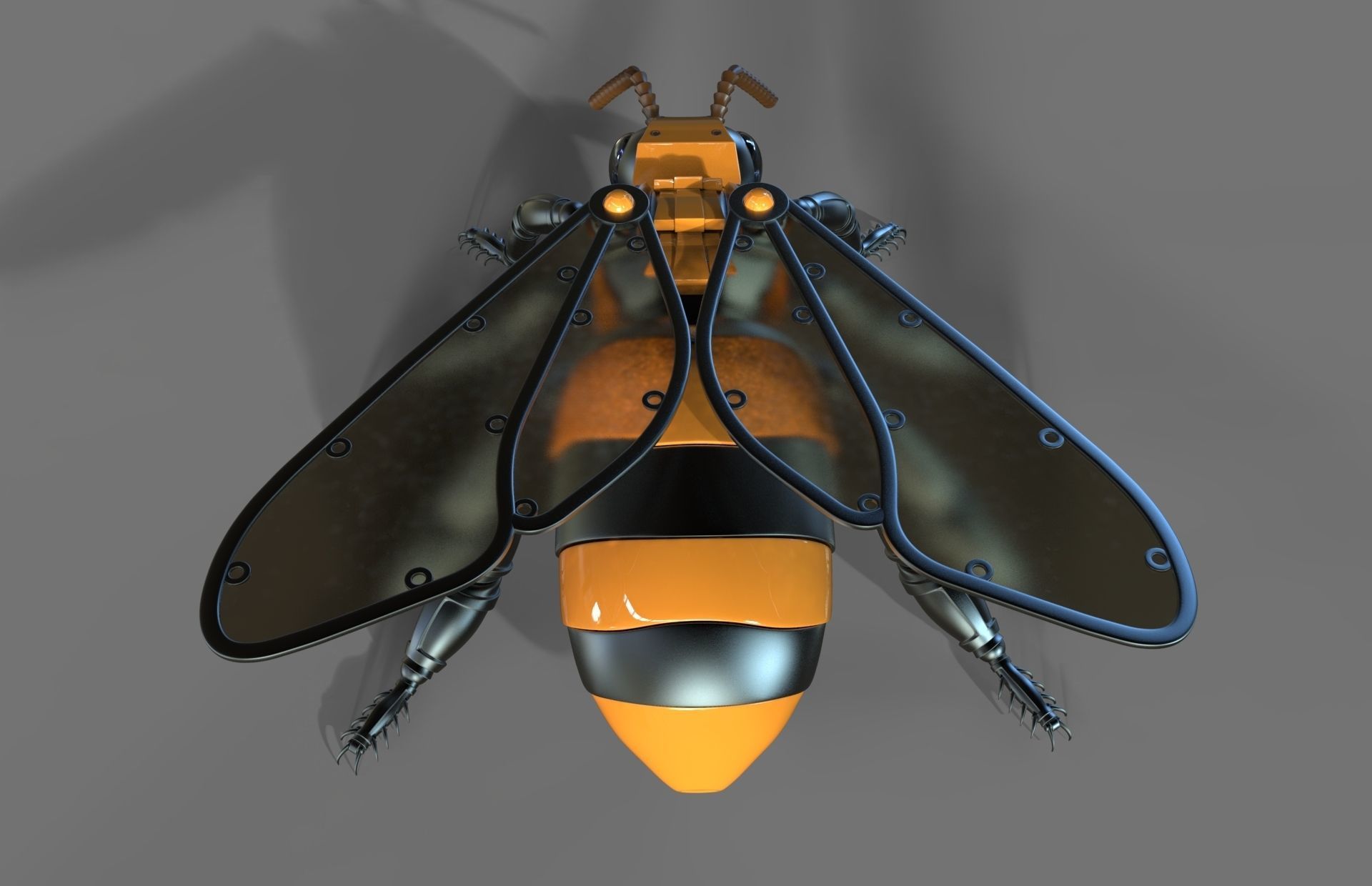 Robot Bee 3D model_8