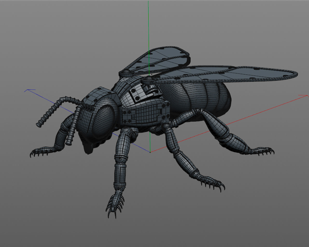 Robot Bee 3D model_13
