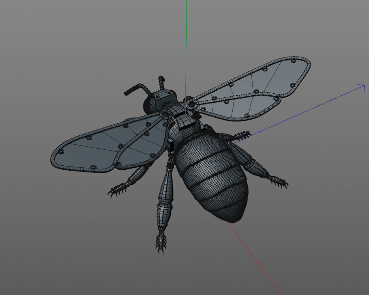 Robot Bee 3D model_12