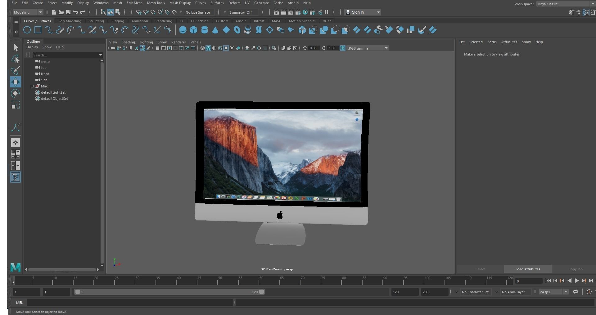 I mac 27 Low-poly 3D model_2