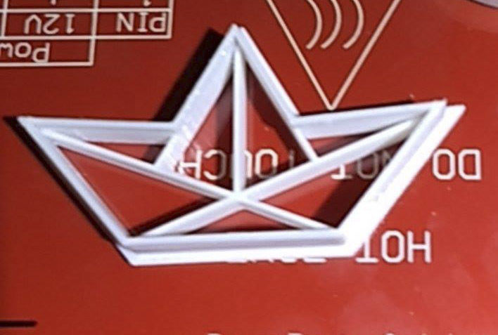 paper boat cookie cutter  3D print model_1