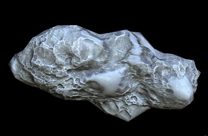 Asteroid PBR meteorite Low-poly 3D model