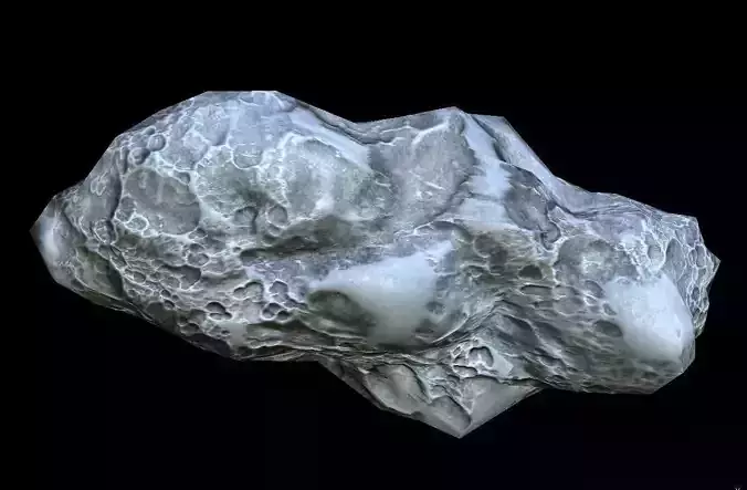 Asteroid PBR meteorite Low-poly 3D model