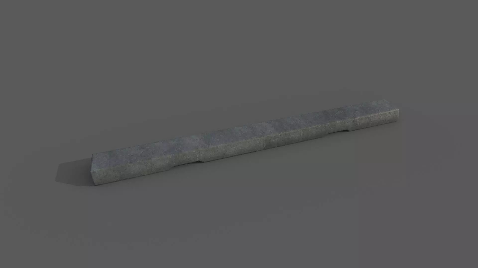 Concrete Barrier Type 4 Low-poly 3D model_0