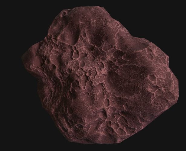 asteroid v3  Low-poly 3D model