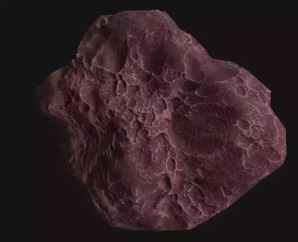 asteroid v3  Low-poly 3D model