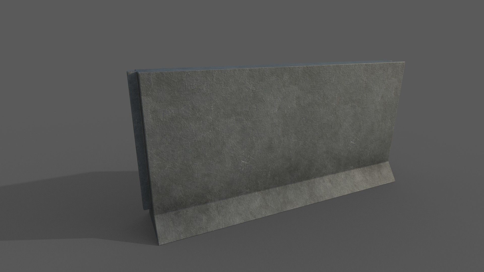 Concrete Barrier Collection Low-poly 3D model_1
