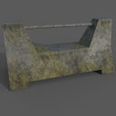Concrete Barrier Collection Low-poly 3D model_38