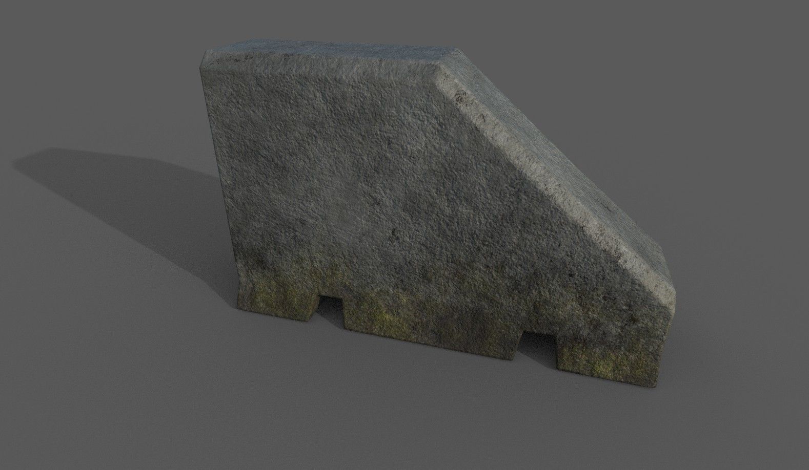 Concrete Barrier Collection Low-poly 3D model_36