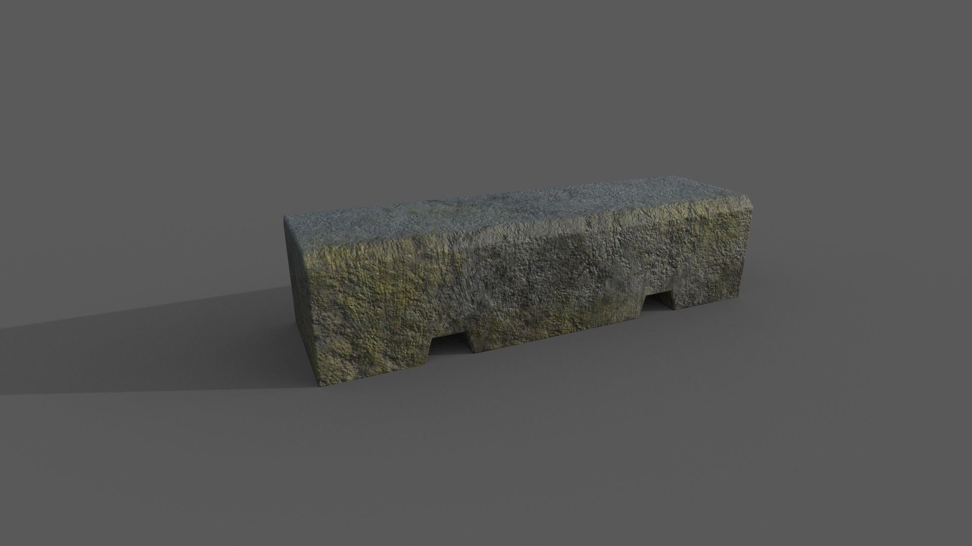 Concrete Barrier Collection Low-poly 3D model_8