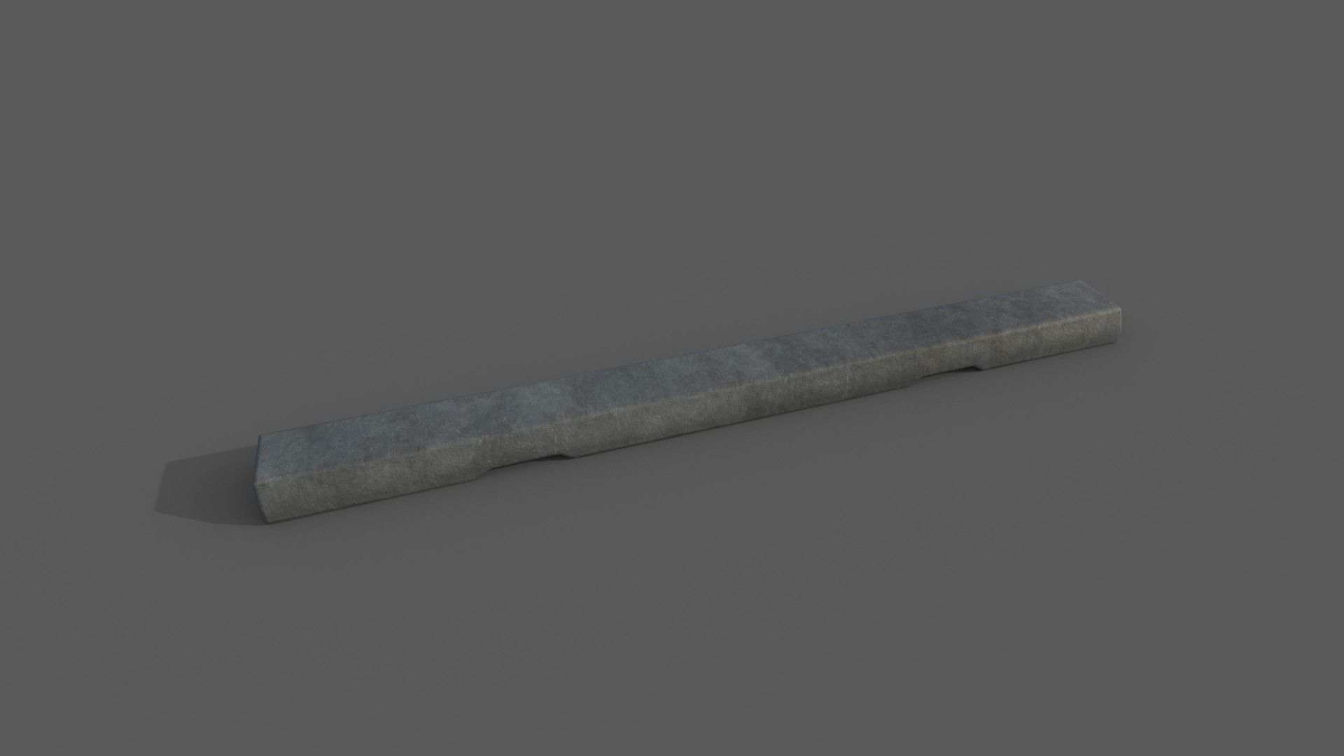 Concrete Barrier Collection Low-poly 3D model_10