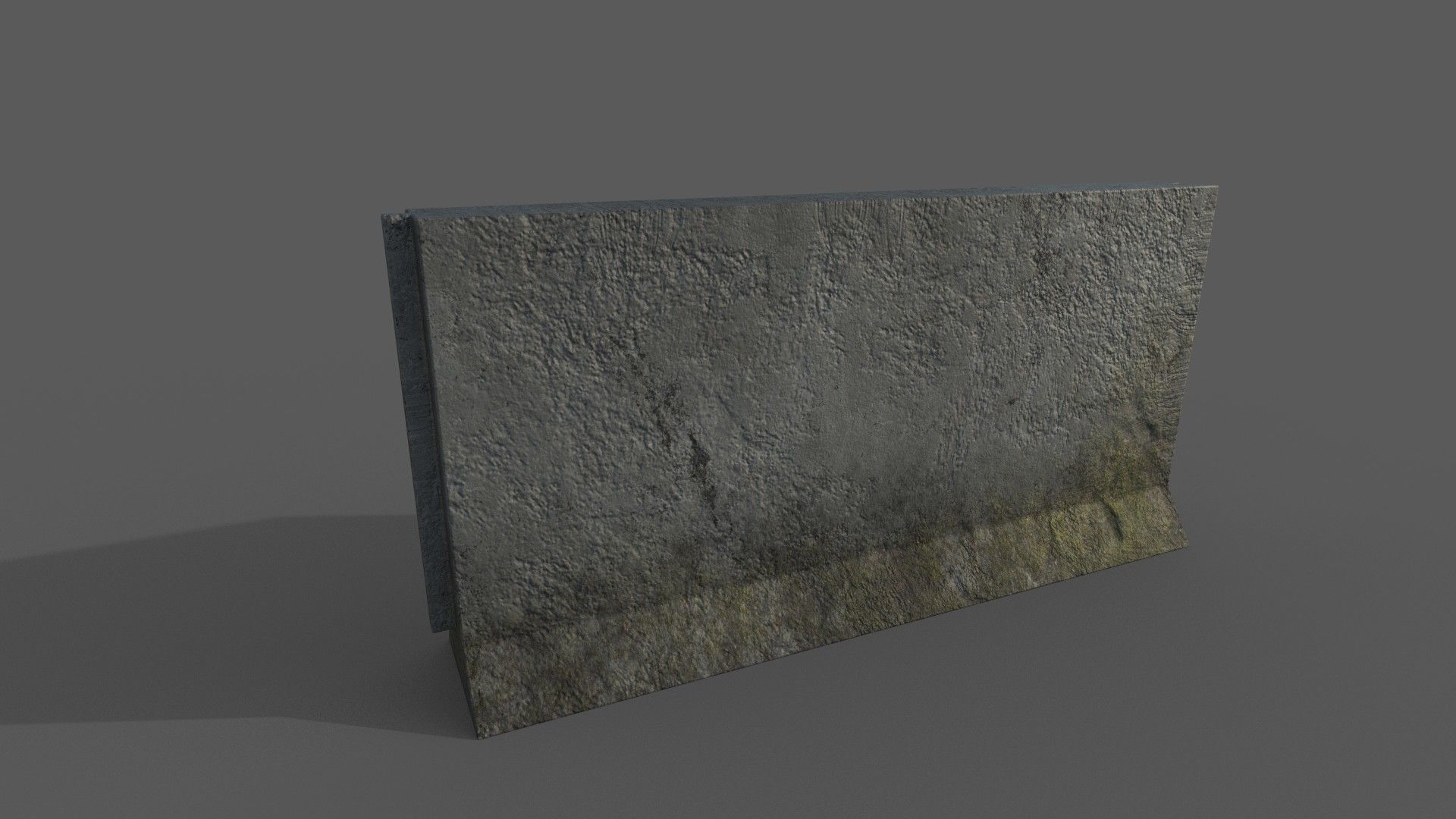 Concrete Barrier Collection Low-poly 3D model_3