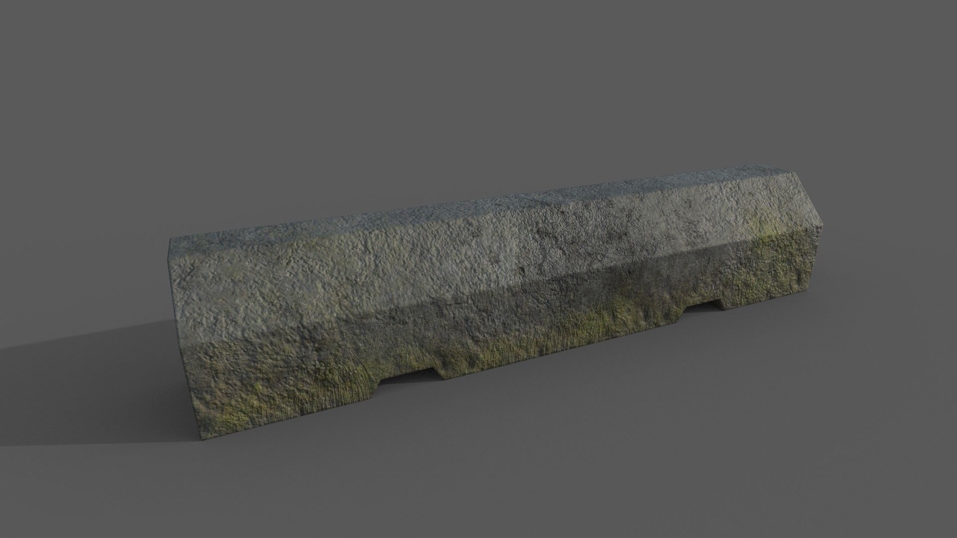Concrete Barrier Collection Low-poly 3D model_25