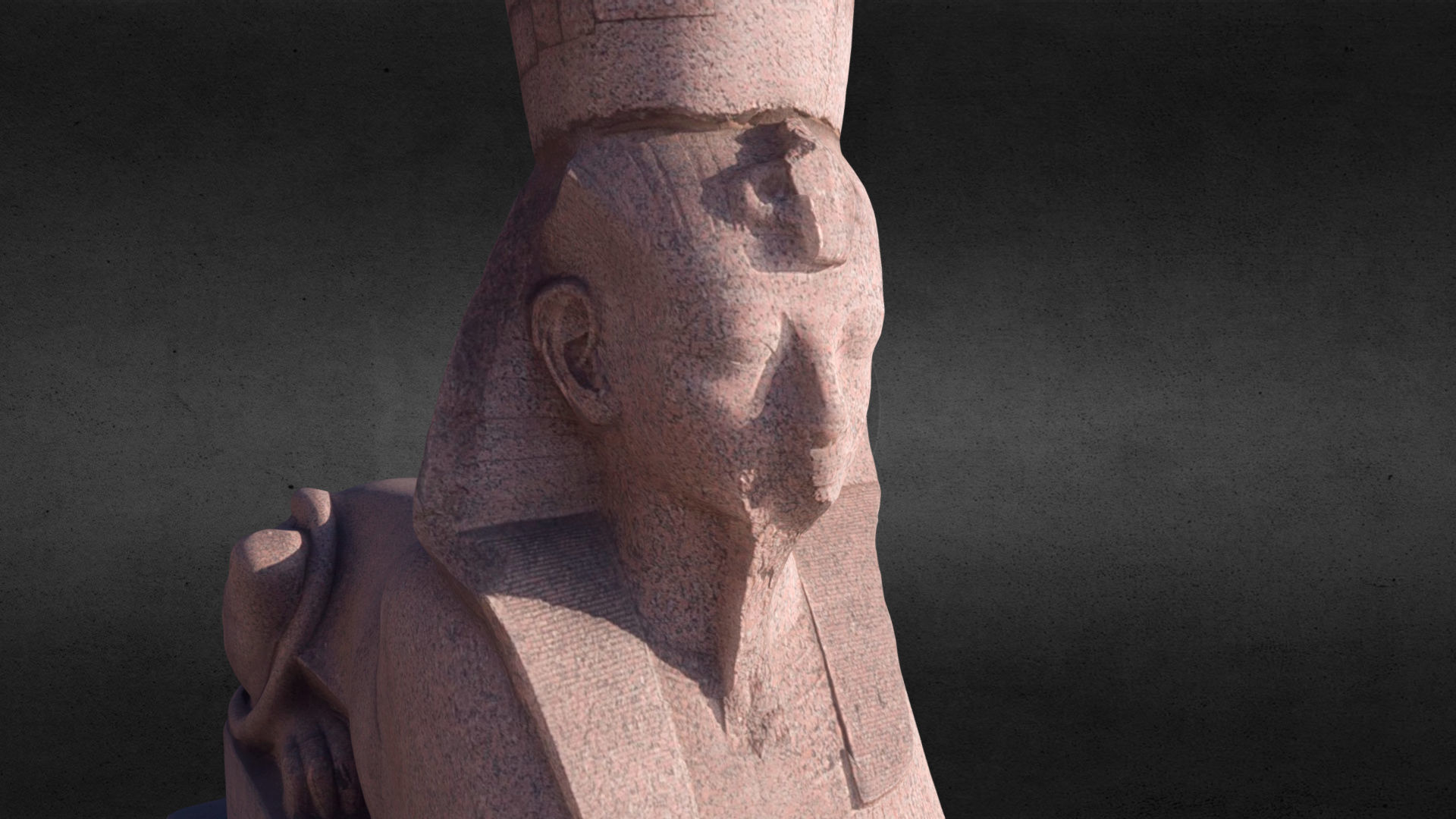 Sphinx egyptian statue 3D model_21