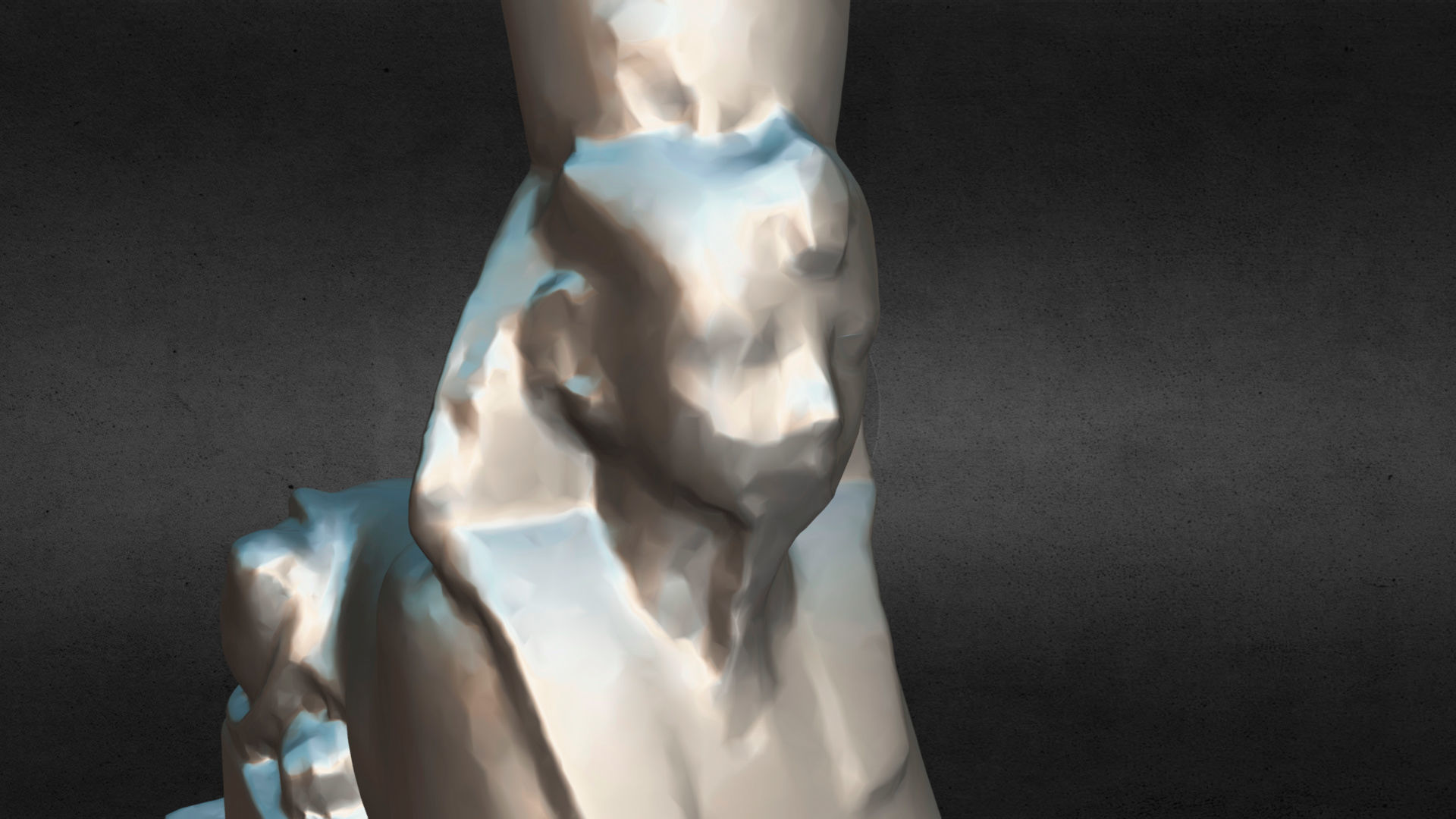 Sphinx egyptian statue 3D model_18