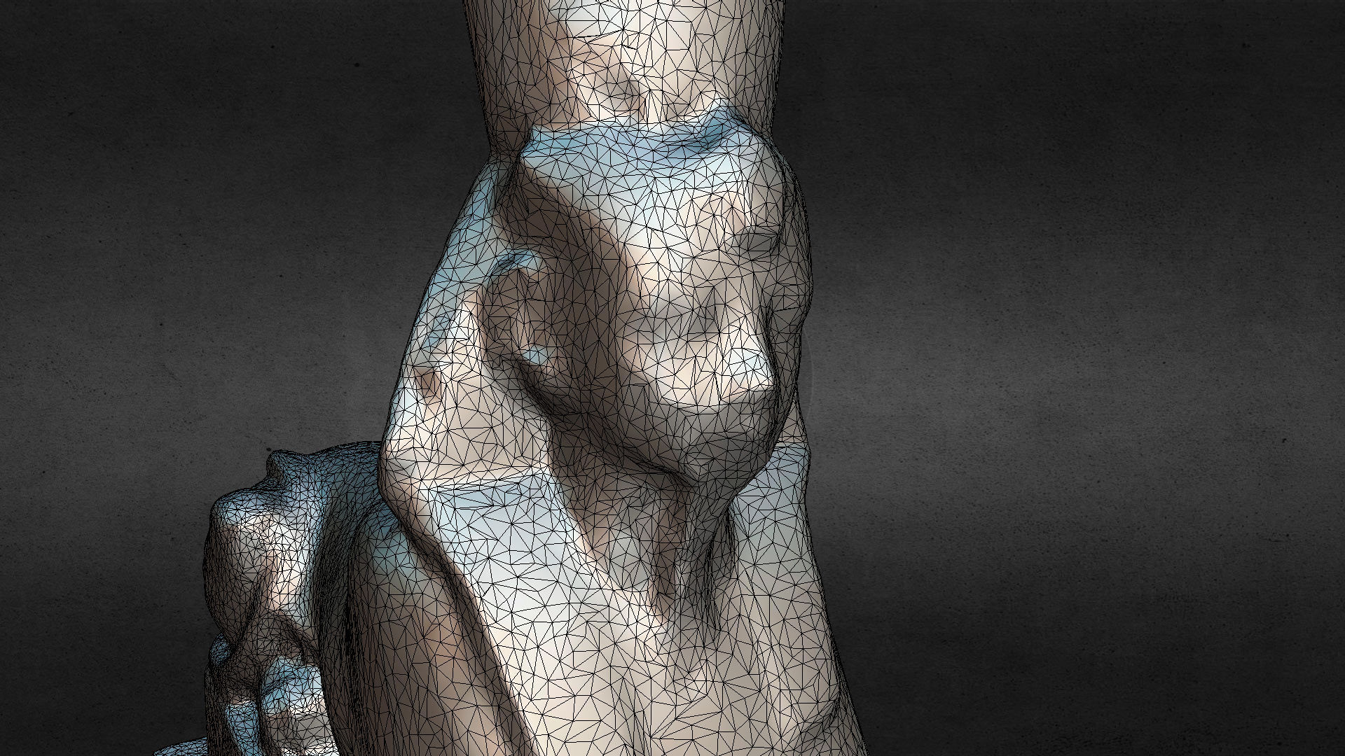 Sphinx egyptian statue 3D model_19