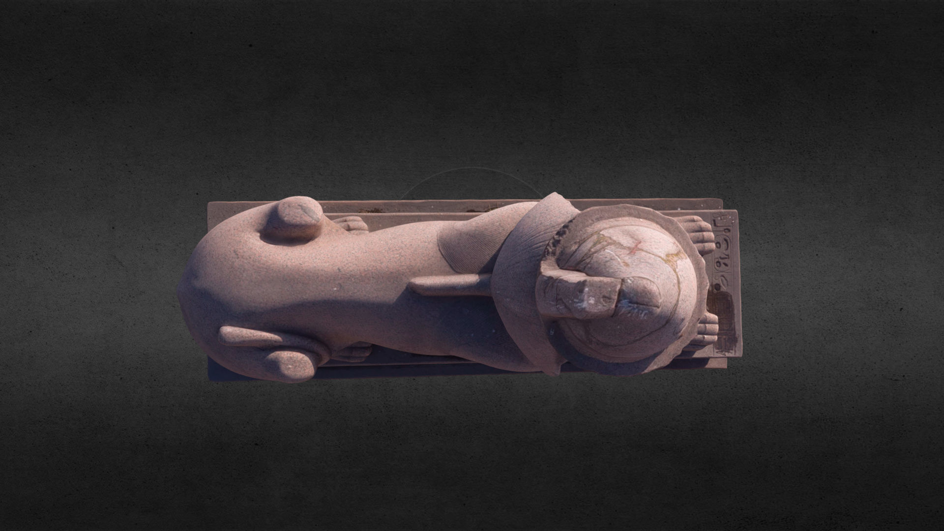 Sphinx egyptian statue 3D model_12