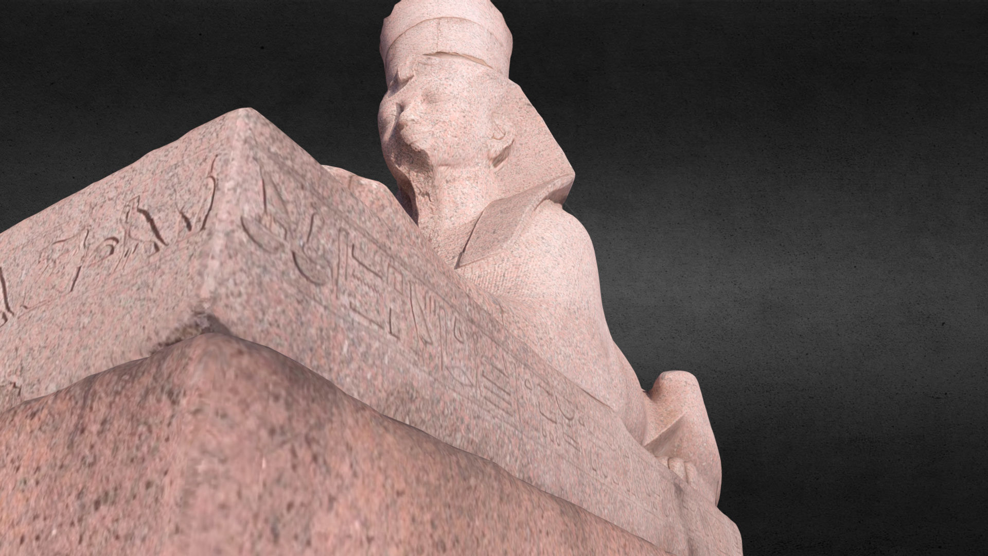 Sphinx egyptian statue 3D model_13