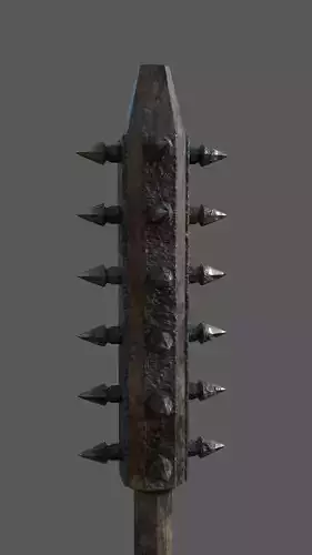 Medieval Mace Low-poly 3D model