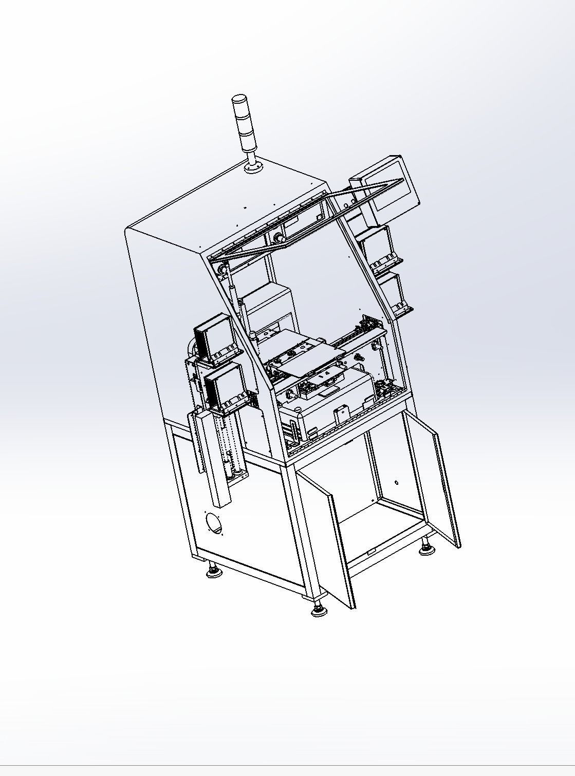 Automatic gluing machine 3D model_4