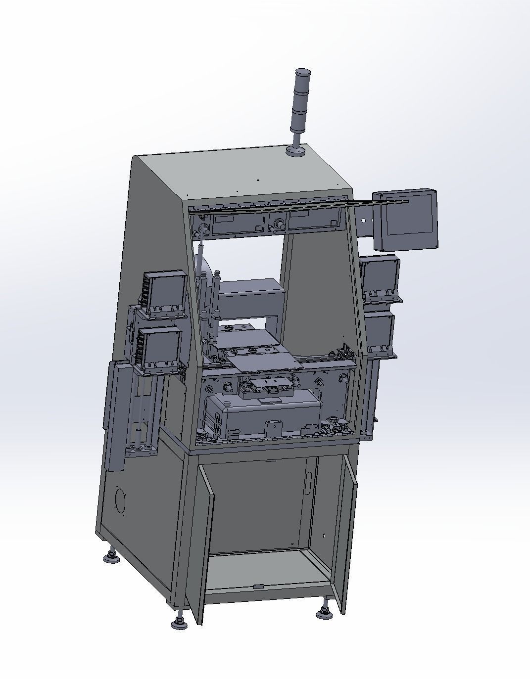 Automatic gluing machine 3D model_3