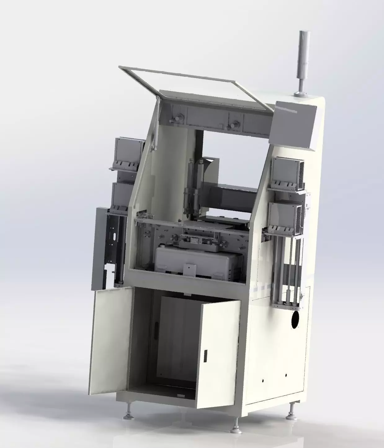 Automatic gluing machine 3D model_0