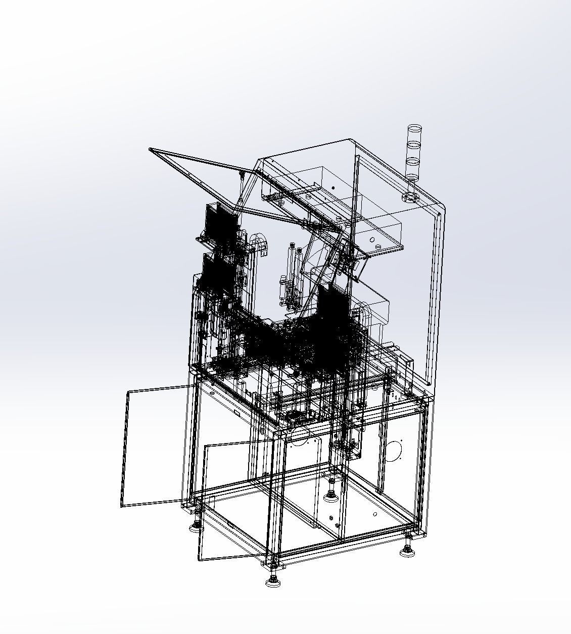 Automatic gluing machine 3D model_2